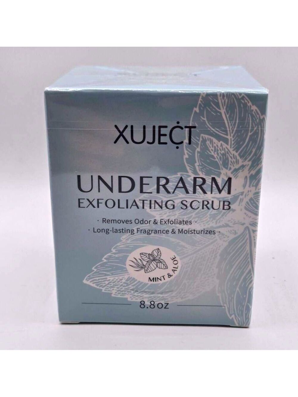 XUJECT Underarm Exfoliating Scrub with Mint & Aloe, 8.8 oz